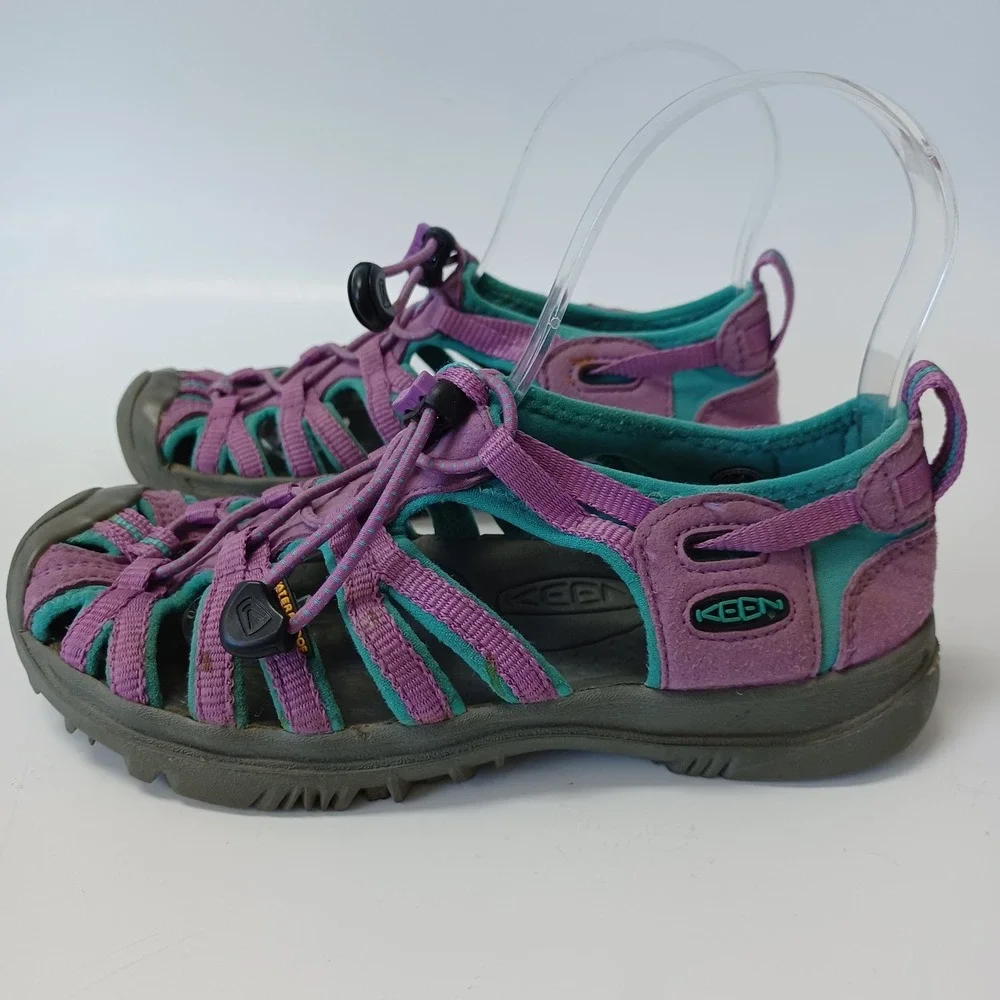 Keen Whisper Kids Purple Teal Waterproof Sport Sandals‎ Size 3 1009959